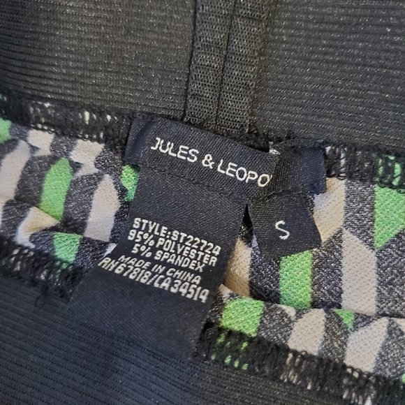 Jules and  Leopold Geometric print loose fit wide leg pants sz.Sm - Picture 7 of 8